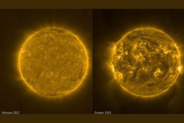 ESA Captures Tumultuous Transformation of Sun Approaching Solar Max